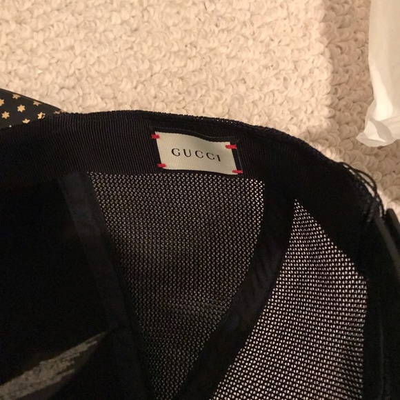 Gucci mens leather baseball style cap complete $695 nwt size Large - Picture 3 of 13